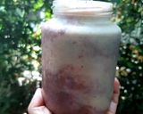 รูปขั้นตอนการทำที่ 3 ของ ผักโขมแดงปั่น💕 Tropical fruit Kefir 2- tone Smoothie