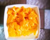 A picture of step 1 of Mango jelly dessert.