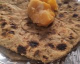 A picture of step 3 of Bajre ki Roti and Gud.