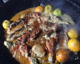 Foto del paso 3 de la receta: Pollo a la naranja al disco