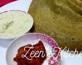 A picture of step 2 of Pesarattu/Green Gram Dosas.