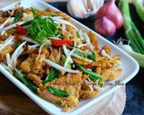 Foto langkah ke 5 dari resep Telur Dadar Cah Toge.