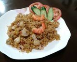 Foto langkah ke 4 dari resep Nasi Goreng Seafood Bumbu Terasi ❤.