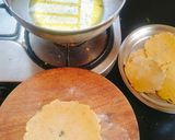 A picture of step 2 of Makka masala Aloo Puri (Maize flour poori 😋 makki ke aata Puri).