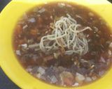 A picture of step 6 of Manchow soup.