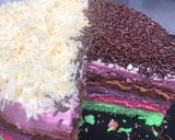 Foto langkah ke 7 dari resep Rainbow cake 4 telur (no oven).