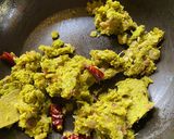 A picture of step 5 of Potol Khosha’r Khagina (Skin of Parwal mashed).