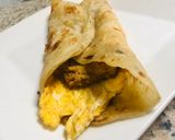 A picture of step 4 of Ande wala shami kabab roll paratha.