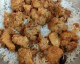 A picture of step 8 of Chicken Biryani 😋😋.