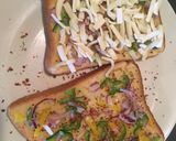 A picture of step 4 of Pizza Toast.