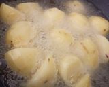 A picture of step 1 of Punjabi Dum Aloo.