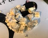 Une image de l'étape 1 de Sauce crème au stilton,ail et ciboulette (pour pâtes).