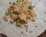 A picture of step 9 of Aalu Chana kachori and Aalu Chana bhaji.
