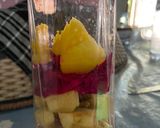Foto langkah ke 1 dari resep Jus nana pel (nanas, buah naga, apel).