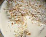 A picture of step 2 of Bread sauce with onion.