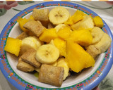 Foto del paso 2 de la receta: Desayuno saludable: Mango, Banana y Cereales