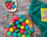 صورة لخطوة 8 من وصفة ماكرون M&M’s 💙💚💛❤️