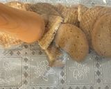 A picture of step 1 of No bake cheesecake.