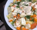 A picture of step 9 of Ordebur salad🥗.