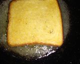 A picture of step 1 of Bread Halwa with stuffed ice cream.