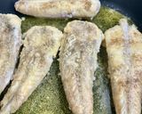 A picture of step 2 of Monkfish Tails in Green Sauce with Clams and Shrimp.