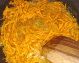 A picture of step 2 of Raw Turmeric Sabzi.