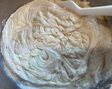 A picture of step 5 of Easy Banana Cake with Almond Nuts (Banana Fosting in separate recipe).