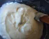 A picture of step 4 of Choux Pastry.