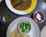 A picture of step 2 of Punjabi thali.
