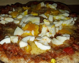 Foto del paso 5 de la receta: Pizza integral sin horno ni levadura