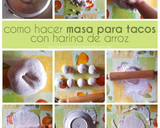 Foto del paso 8 de la receta: Masa para tacos (o Rapiditas) utilizando harina de arroz. SIN GLUTEN, VEGANO y ECONÓMICO