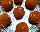A picture of step 7 of Motichoor ladoo.