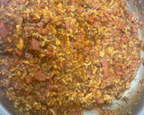Foto del paso 3 de la receta: Pimientos Rojos rellenos! Rico almuerzo keto!