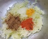 A picture of step 1 of Cucumber chila.