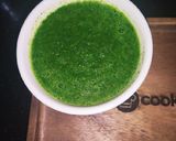 A picture of step 4 of Green Chutney 💚.