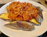 Gambar langkah 5 resipi Terung goreng berlada.