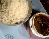 A picture of step 3 of White Rice and Pepper Soup.