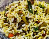 A picture of step 5 of Mixed vegetables with puffed rice.