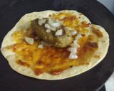A picture of step 5 of Stuff tortilla wrap.