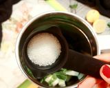 A picture of step 2 of Cucumber mint cooler.