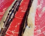 Csokis fonott kalács húsvétra🍫🐰 (Ch csökkentett) recept fázis 3 fotója