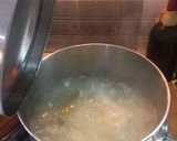 A picture of step 7 of Sonoran Menudo with Hominy and Beef Foot.