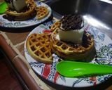 Foto del paso 4 de la receta: WAFFLES DULCES CON HELADO DE COCO CON CHOCOLATE