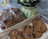 Foto langkah ke 4 dari resep Raisin wheat choco cookies.