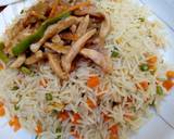 Coconut fried rice with shredded chicken sauce recipe step 2 photo