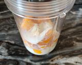 A picture of step 1 of Mango Lassi.