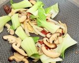 Gambar langkah 2 resipi 👩🍳Cendawan Shiitake Pak Choy Sos Tiram.