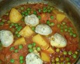 A picture of step 7 of Kofta biryani.