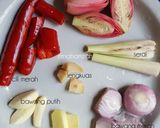 Gambar langkah 1 resipi Asam Pedas Rebus.