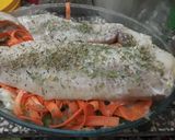 Foto del paso 4 de la receta: Pollo de Mar en colchón de verduras